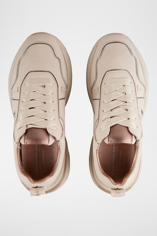 Zapatillas de piel - Beige
