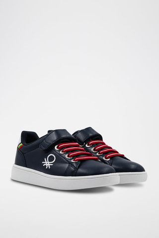 Zapatillas - Benetton - Blanco y negro