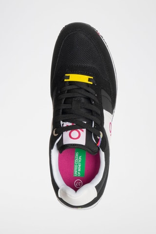 Zapatillas - Benetton - Blanco y negro