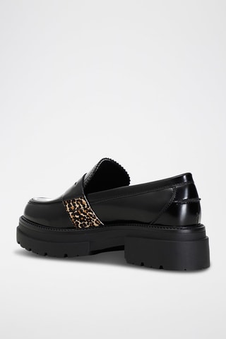 Mocasines de piel - Café Noir - Negro