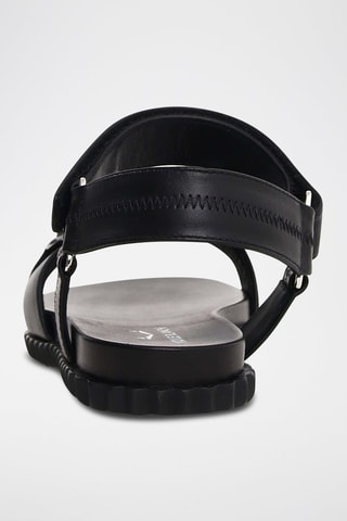Sandalias de piel - Negro