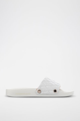Sandalias de piel Bristol-Asaubrd - Blanco y dorado