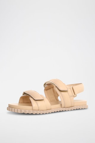 Sandalias de piel - Beige