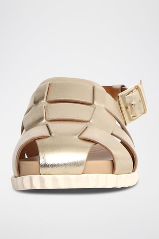 Sandalias de piel - Dorado