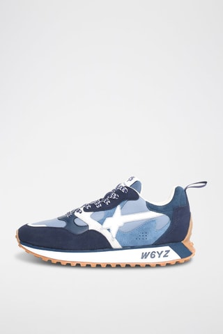 Zapatillas de piel - Azul