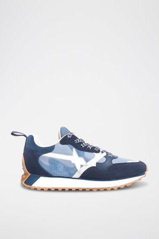 Zapatillas de piel - Azul