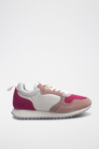 Zapatillas de nobuk Myha - Blanco, violeta, rosa y gris