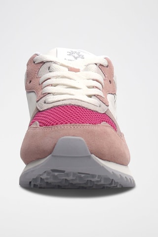 Zapatillas de nobuk Myha - Blanco, violeta, rosa y gris