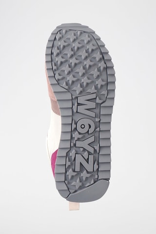 Zapatillas de nobuk Myha - Blanco, violeta, rosa y gris