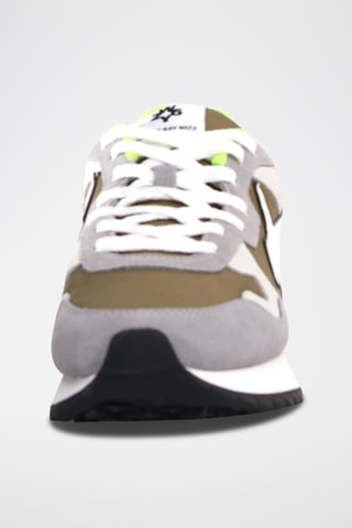 Zapatillas de nobuk - Blanco y gris