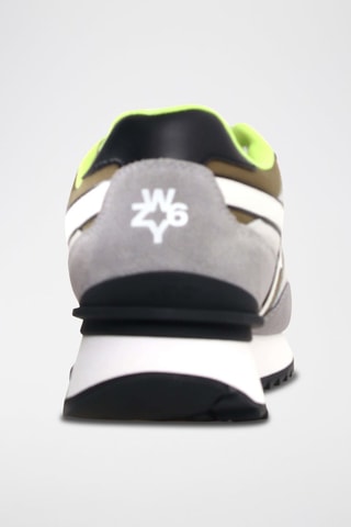 Zapatillas de nobuk - Blanco y gris
