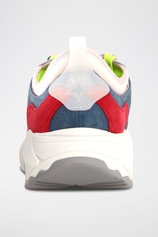 Zapatillas de nobuk - Beige, rojo, azul y verde