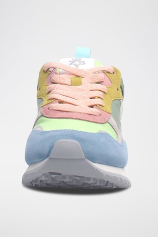 Zapatillas de nobuk Myha - Azul, verde, amarillo y rosa