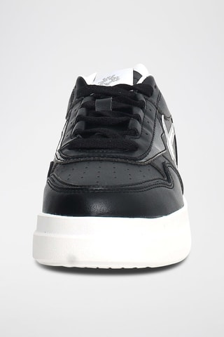 Leren Sneakers Xenia - Zwart en zilverkleurig