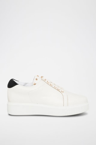 Zapatillas con plataforma - Blanco