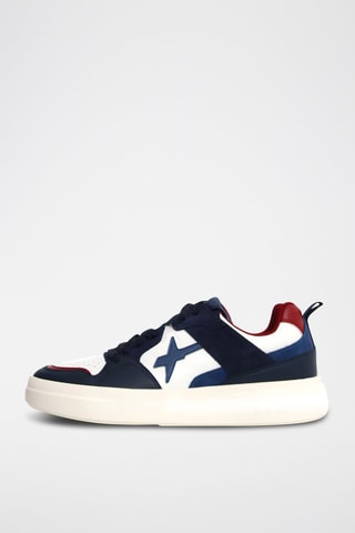 Zapatillas de piel - Azul