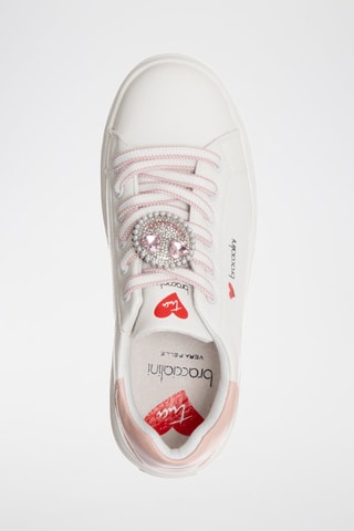 Zapatillas con plataforma - Blanco y rosa