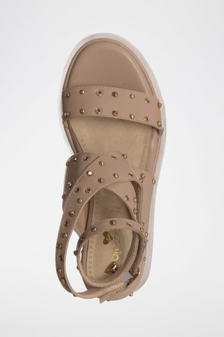Sandalias de cuña - Beige