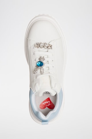 Zapatillas con plataforma - Blanco y azul
