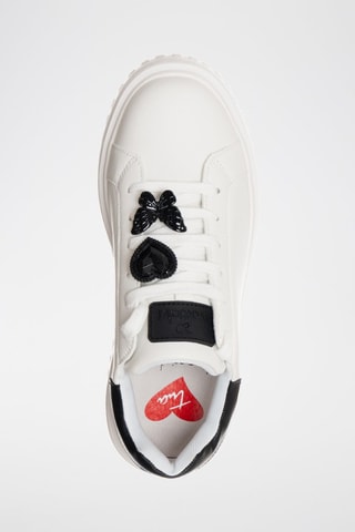 Zapatillas con plataforma - Blanco y negro