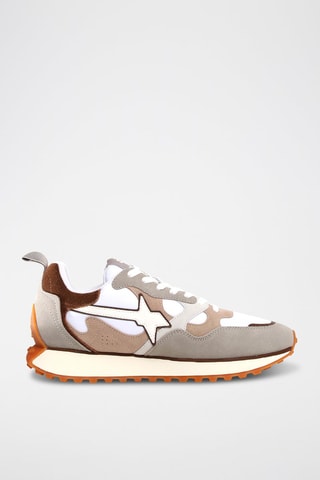 Zapatillas de nobuk - Marrón y gris