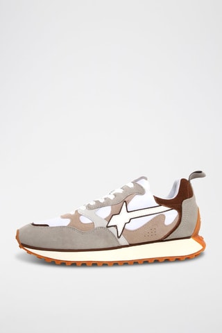 Zapatillas de nobuk - Marrón y gris