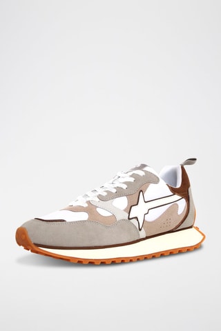 Zapatillas de nobuk - Marrón y gris