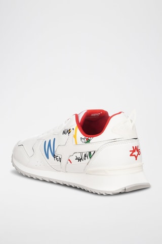 Zapatillas - Blanco, negro, rojo y verde