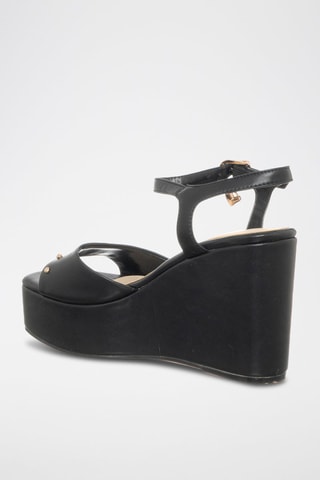 Sandalias de cuña - Negro
