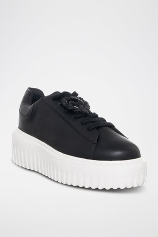 Zapatillas con plataforma - Negro