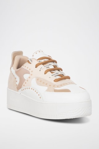 Zapatillas con plataforma - Blanco y rosa