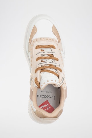 Zapatillas con plataforma - Blanco y rosa