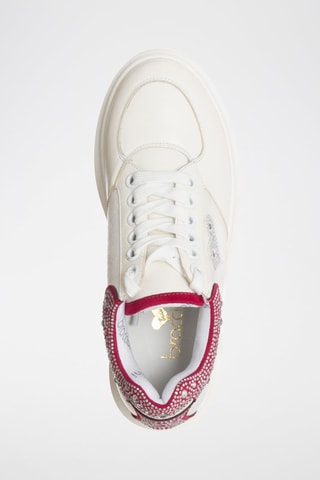 Zapatillas con plataforma - Blanco y rojo