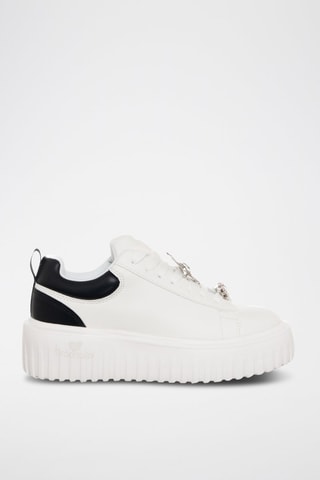 Zapatillas con plataforma - Blanco y negro