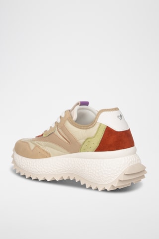 Wedge Sneakers - Beige