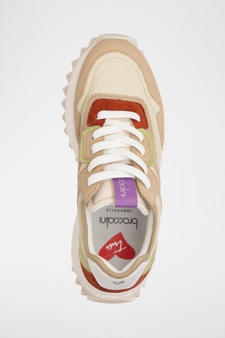 Wedge Sneakers - Beige