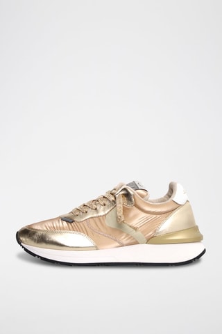 Zapatillas de piel - Dorado