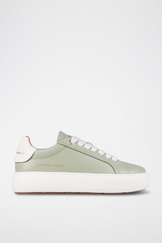 Zapatillas de piel con plataforma Soho - Verde