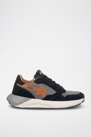 Zapatillas de piel - Negro
