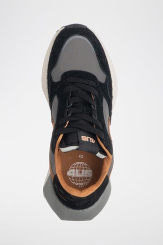 Zapatillas de piel - Negro