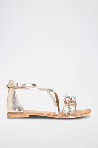 Sandalias de piel - Negro