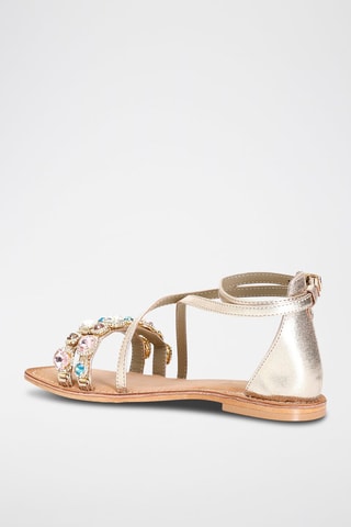 Sandalias de piel - Negro