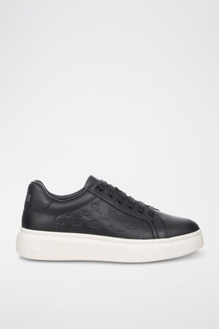 Zapatillas de piel - Negro