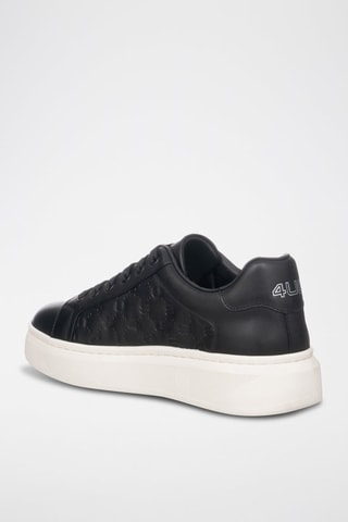 Zapatillas de piel - Negro
