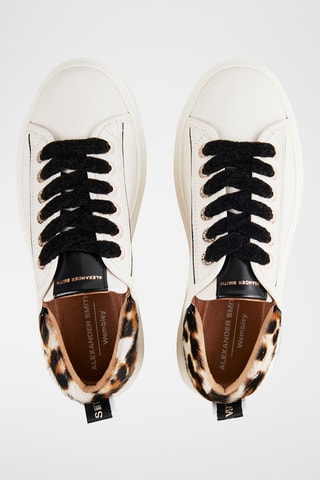 Zapatillas de piel Wembley - Blanco