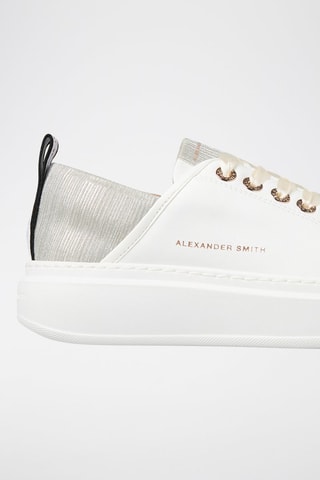 Zapatillas de piel con plataforma Wembley - Blanco