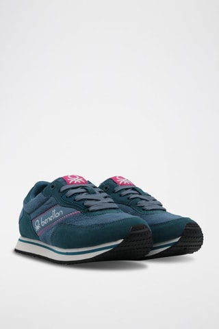 Zapatillas - Benetton - Blanco y azul