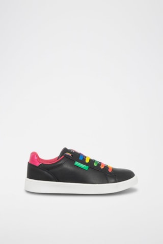Zapatillas - Benetton - Negro y azul