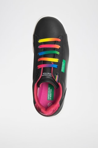 Zapatillas - Benetton - Negro y azul