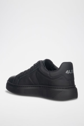 Zapatillas de piel - Negro